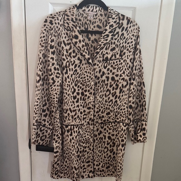 Victoria's Secret Other - Victoria’s Secret Leopard Print Women's Sleepwear Dress